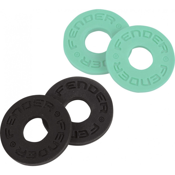 Fender 990819020 - Fender® Strap Block, 4-Pack, Black (2) and Surf Green (2)