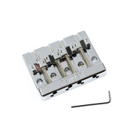 994408000 - Fender® HiMass? 4-String Bass Bridge Assembly With Brass Saddles Chrome