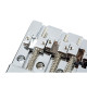 994408000 - Fender® HiMass? 4-String Bass Bridge Assembly With Brass Saddles Chrome