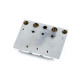 994408000 - Fender® HiMass? 4-String Bass Bridge Assembly With Brass Saddles Chrome