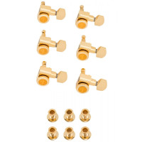 990818200 - Locking Stratocaster®/Telecaster® Staggered Tuning Machines (Gold) 6-pack