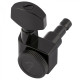 Fender 990818400 - Locking Stratocaster®/Telecaster® Staggered Tuning Machines (Black) 6-pack