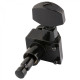 Fender 990818400 - Locking Stratocaster®/Telecaster® Staggered Tuning Machines (Black) 6-pack