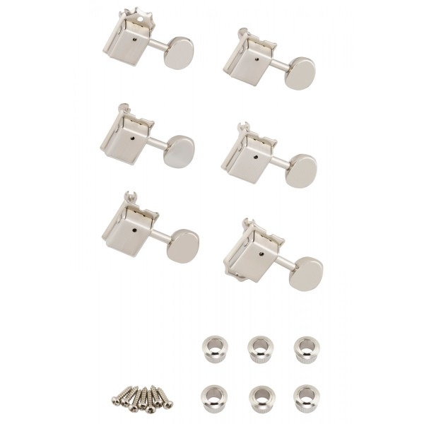 Fender 47912049 - Vintage-Style Strat®/Tele® Tuners Nickel 6-pack