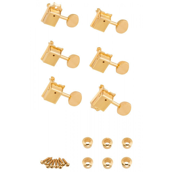 53276049 - Vintage-Style Strat®/Tele® Tuners Gold 6-pack
