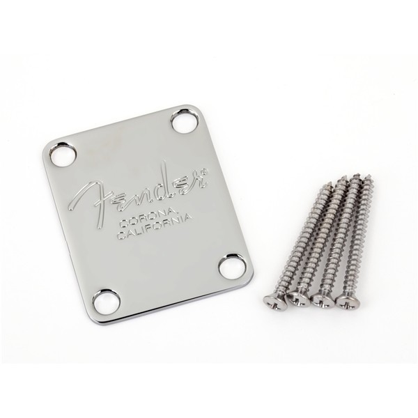 Fender 991446100 - 4-Bolt American Series Bass Neck Plate with 