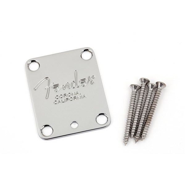 Fender 991445100 - 4-Bolt American Series Guitar Neck Plate with 