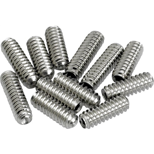 Fender 994928000 - American Vintage Stratocaster®/Telecaster® Bridge Saddle Height Adjustment Screws 12-pack (Nickel)