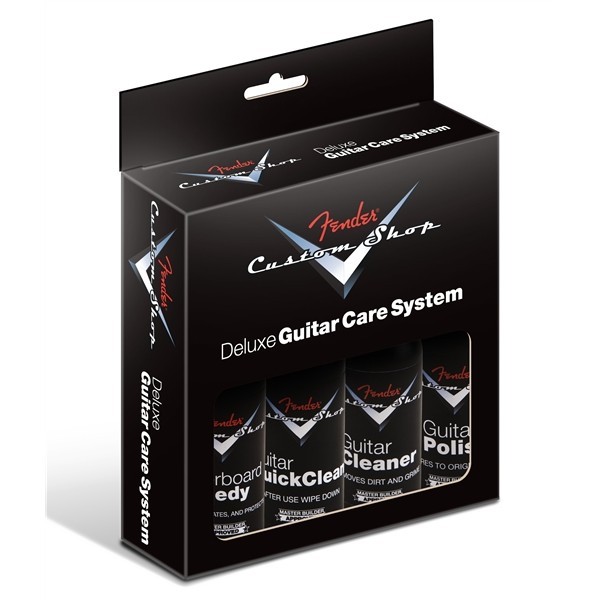 Fender 990539000 - Custom Shop Deluxe Guitar Care System, 4 Pack, Black