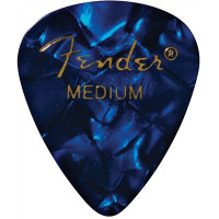 1980351802 - Premium Celluloid 351 Shape Picks Medium Blue Moto 12-Pack
