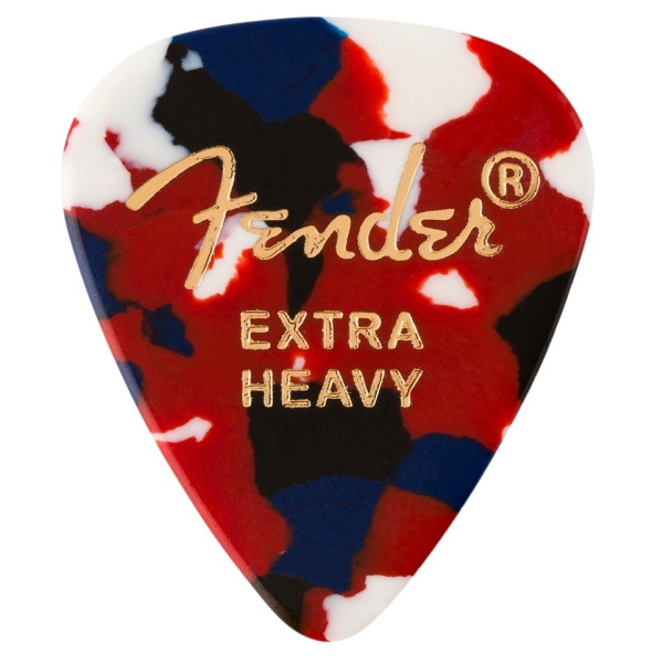 Fender 1980351250 - 351 Shape Premium Picks, Extra Heavy, Confetti, 12 Count