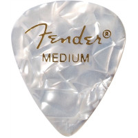 1980351805 - Premium Celluloid 351 Shape Picks Medium White Moto 12-Pack