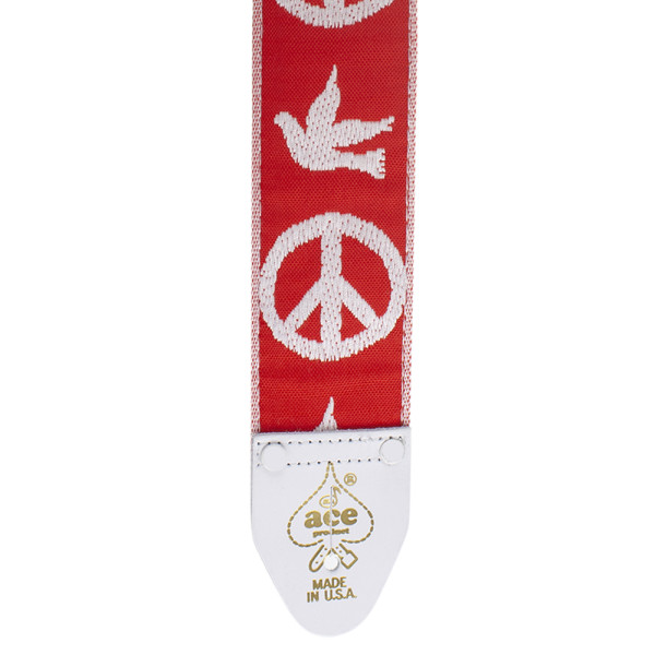 ACE 6 RED - D'Andrea Vintage Reissue Strap - Red Peace Dove