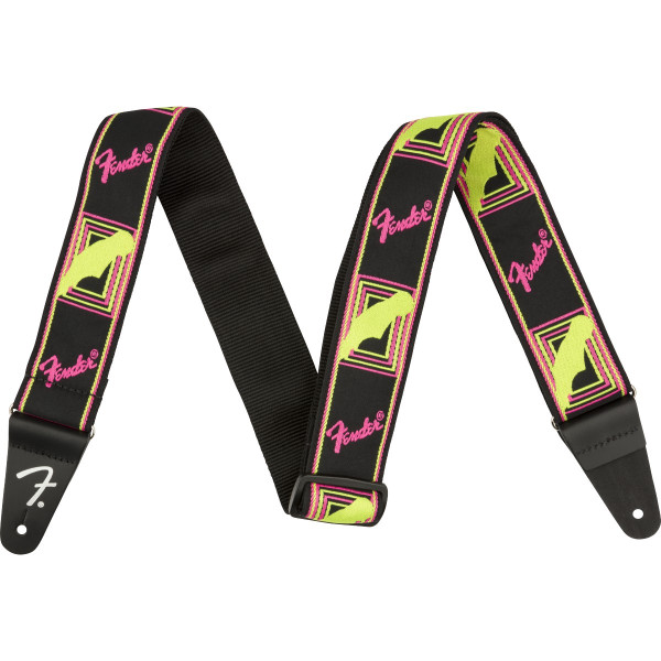 990681304 - Strap Fender Neon Monogrammed, Yellow/Pink