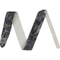 990650106 - Tie Dye Leather Strap, Black