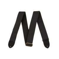 990667006 - Cotton/Leather Strap, Black