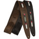 Fender 990612002 - Paramount Acoustic Leather Strap, Black