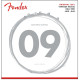 Fender 730150403 - Original 150 Guitar Strings, Pure Nickel Wound, Ball End, 150L .009-.042 Gauges, (6)