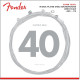 Fender 737250453 - 7250 Bass Strings Set Nickel Plated Steel Long Scale 7250-5L .040-.115 Gauges