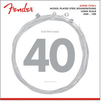 Fender 737250403 - 7250 Bass Strings Set Nickel Plated Steel Long Scale 7250L .040-.100 Gauges