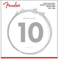 Fender 733250406 - Super Bullet® Strings, Nickel Plated Steel, Bullet End, 3250R Gauges .010-.046, (6)