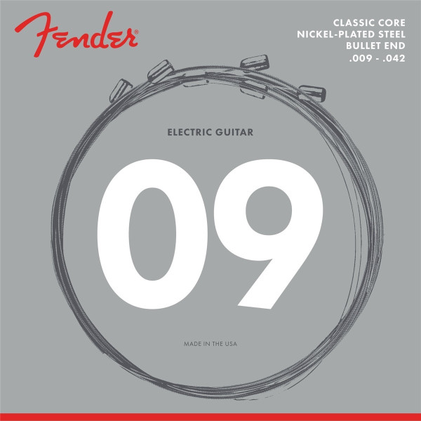 Fender 733255403 - Classic Core Electric Guitar Strings Set 3255L Nickel Plated Steel Bullet Ends (.010-.046)