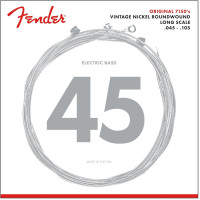 Fender 737150406 - Original 7150 Bass Strings Set Pure Nickel Roundwound Long Scale 7150M .045-.105 Gauges