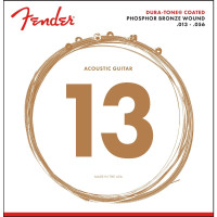 Fender 730860408 - 860M Phosphor Bronze Dura-Tone® Coated 13-56 Set