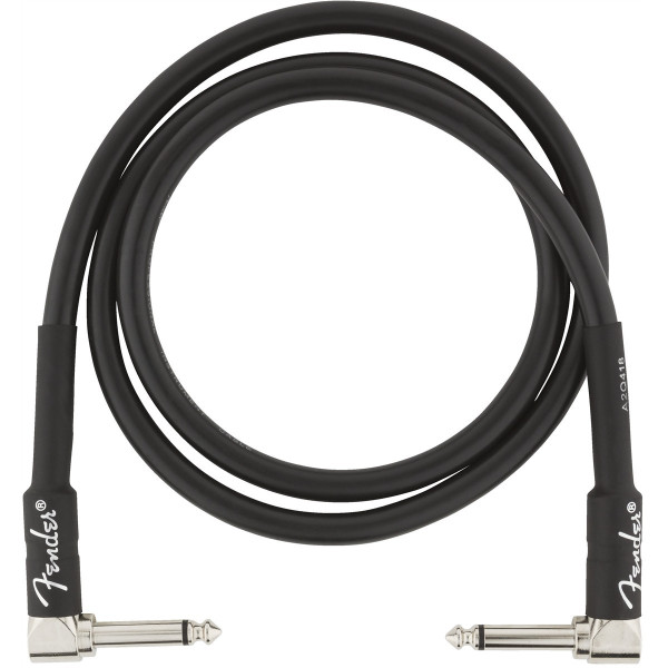 Fender 990820058 - Professional Series Instrument Cables Angle/Angle 3' Black