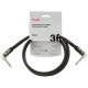 Fender 990820058 - Professional Series Instrument Cables Angle/Angle 3' Black