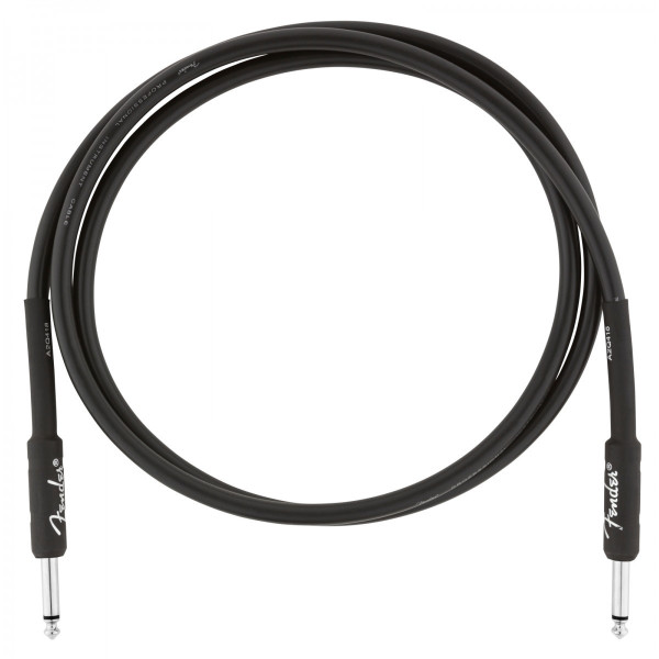 Fender 990820026 - Professional Series Instrument Cable Straight/Straight 5' Black