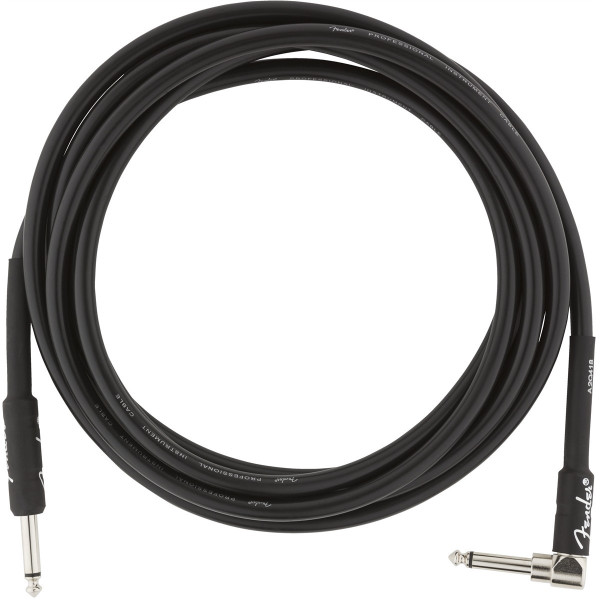 Fender 990820025 - Professional Series Instrument Cable Straight-Angle 10' Black