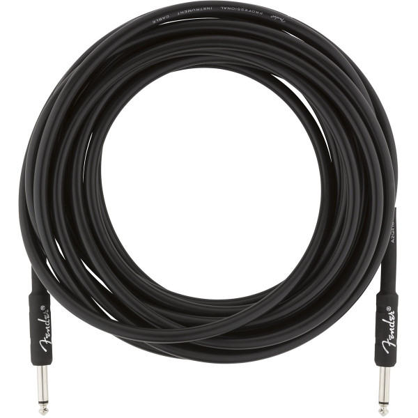Fender 990820016 - Professional Series Instrument Cable Straight/Straight 25' Black