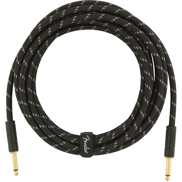 990820083 - Deluxe Series Instrument Cable Straight/Straight 15' (4,5 m) Black Tweed