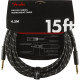 990820083 - Deluxe Series Instrument Cable Straight/Straight 15' (4,5 m) Black Tweed