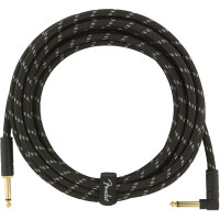 990820085 - Deluxe Series Instrument Cable Straight/Angle 15' (4,5 m) Black Tweed