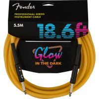 Fender 990818113 - Fender Professional Glow in the Dark Cable, Orange, 18.6'(5m)