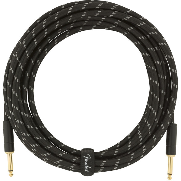 990820080 - Deluxe Series Instrument Cable Straight/Straight 18.6' (5,5 m) Black Tweed