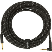 990820077 - Deluxe Series Instrument Cable Straight/Angle 25' (7,5 m) Black Tweed