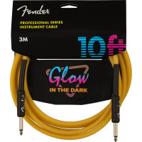 990810113 - Fender Professional Glow in the Dark Cable, Orange, 10'(3m)