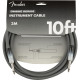 Fender 990810248 - 10' 3m Ombré Cable, Silver Smoke