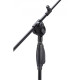 SOUNDSATION ONE HAND-300-BK - Boom arm Mic stand featuring ONE HAND system and tripod base