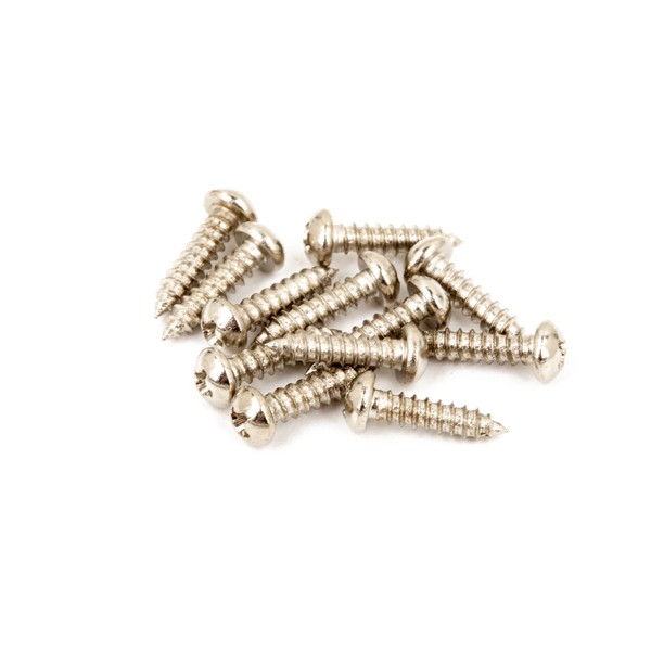 Fender 11357049 - Pure Vintage Tuning Machine Mounting Screws, Nickel-Plated, (12 pcs.)