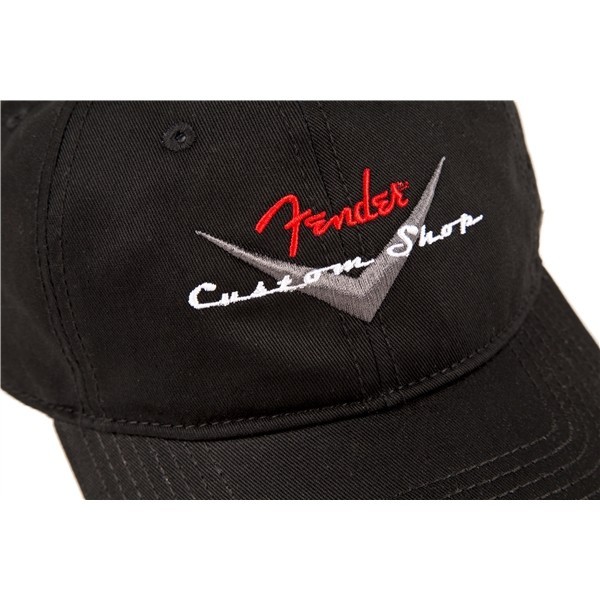 Fender 9106635306 - Fender® Custom Shop Baseball Hat Black One Size Fits Most
