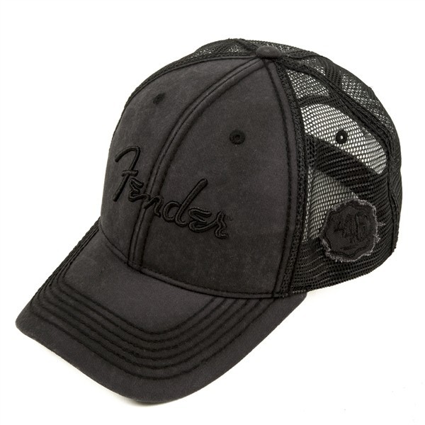 Fender 9106644000 - Fender® Blackout Trucker Hat One Size Fits Most