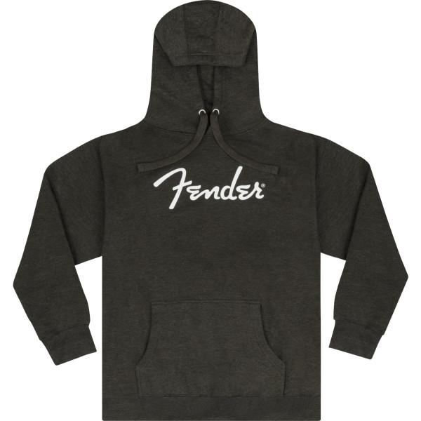 9113102606 - Fender® Spaghetti Logo Hoodie, Gray Heather, XL