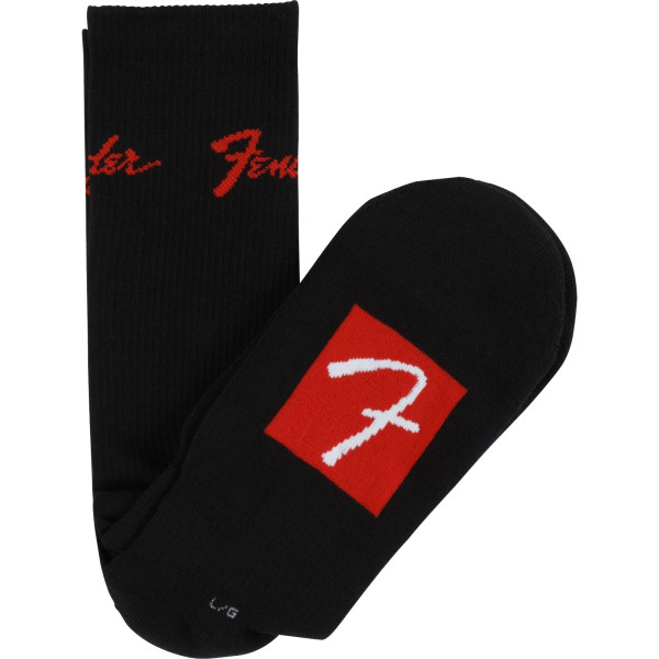 Fender 9100018506 - Logo Stompsock black socks, size L