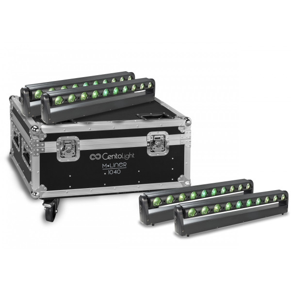 CENTOLIGHT M-LINER 1040-SET - 4 x Beam moving Bar 10 x 40 W LED With Pixel control