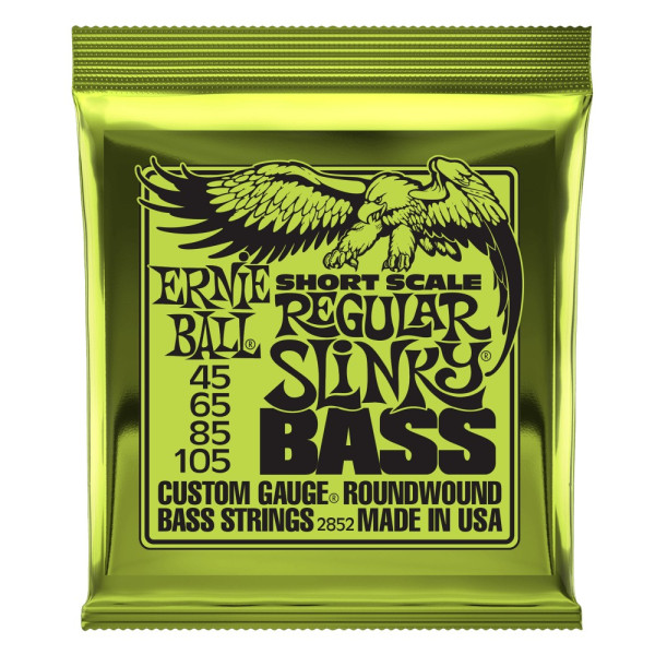 Ernie Ball P02852 - SLINKY Nickel Wound Short Scale Bass Strings 45-105 gauge