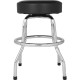 Fender 9192022005 - Fender™ Custom Shop Chevron Logo Barstool, Black/Chrome, 24